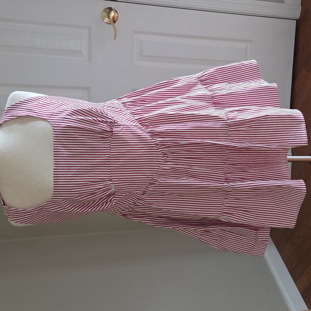 Wild fable Tiered A Line Striped Halter Dress Red And White NWT Sz XXL